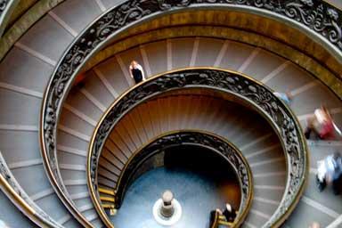 Staircase in Rome, Italy