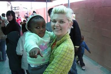 South Africa Student and Baby