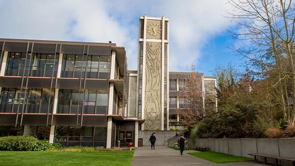 Demaray Hall on the Seattle Pacific University campus.